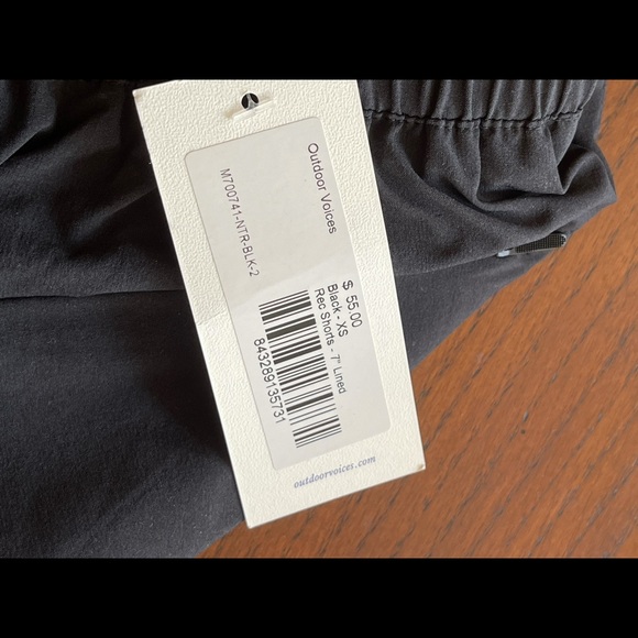 ❗️NWT M’S ANYTIME SHORT XS BLACK / OUTDOOR VOICES - Picture 4 of 5